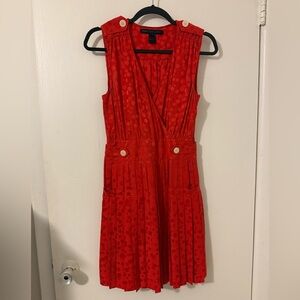 Marc by Marc Jacobs Red Cherry Sleeveless pleated mini Dress